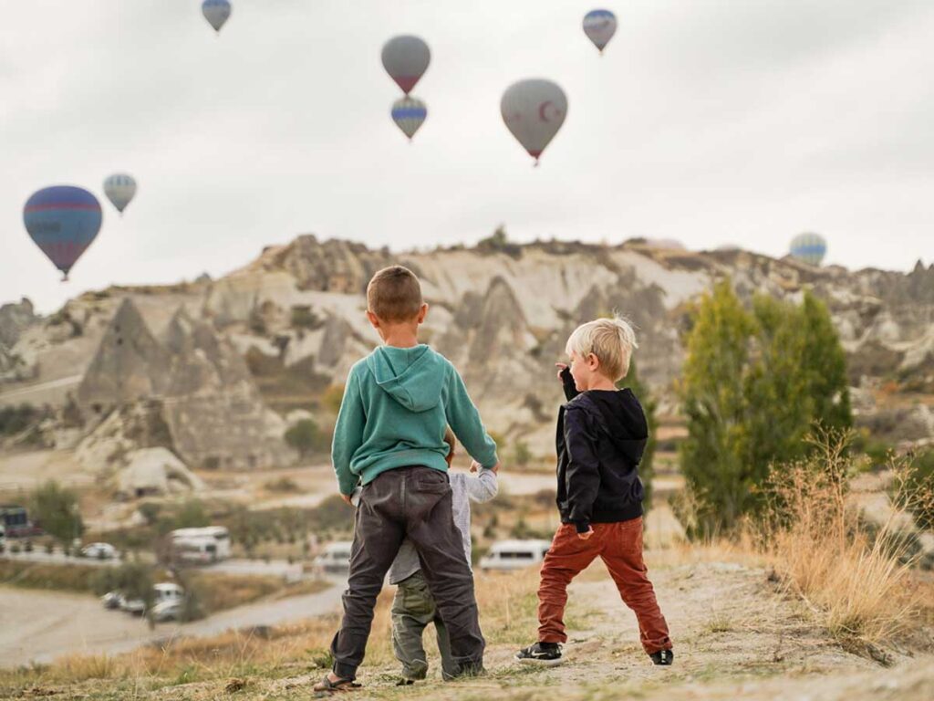 Watching Cappadocia Hot Air Balloons