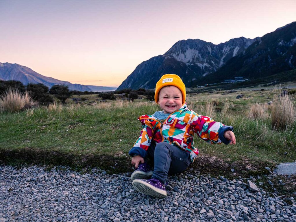 White Horse Hill Campsite - New Zealand with toddler