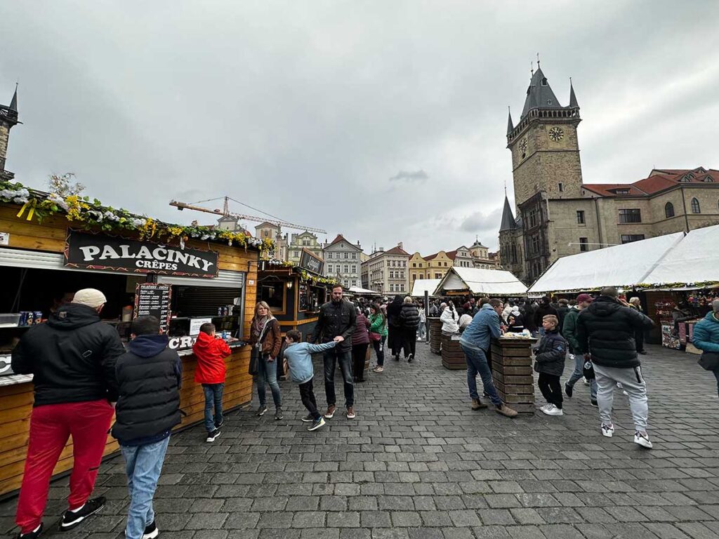 easter markets - Prague with a baby