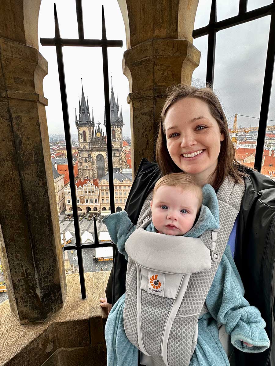 using a baby carrier in prague