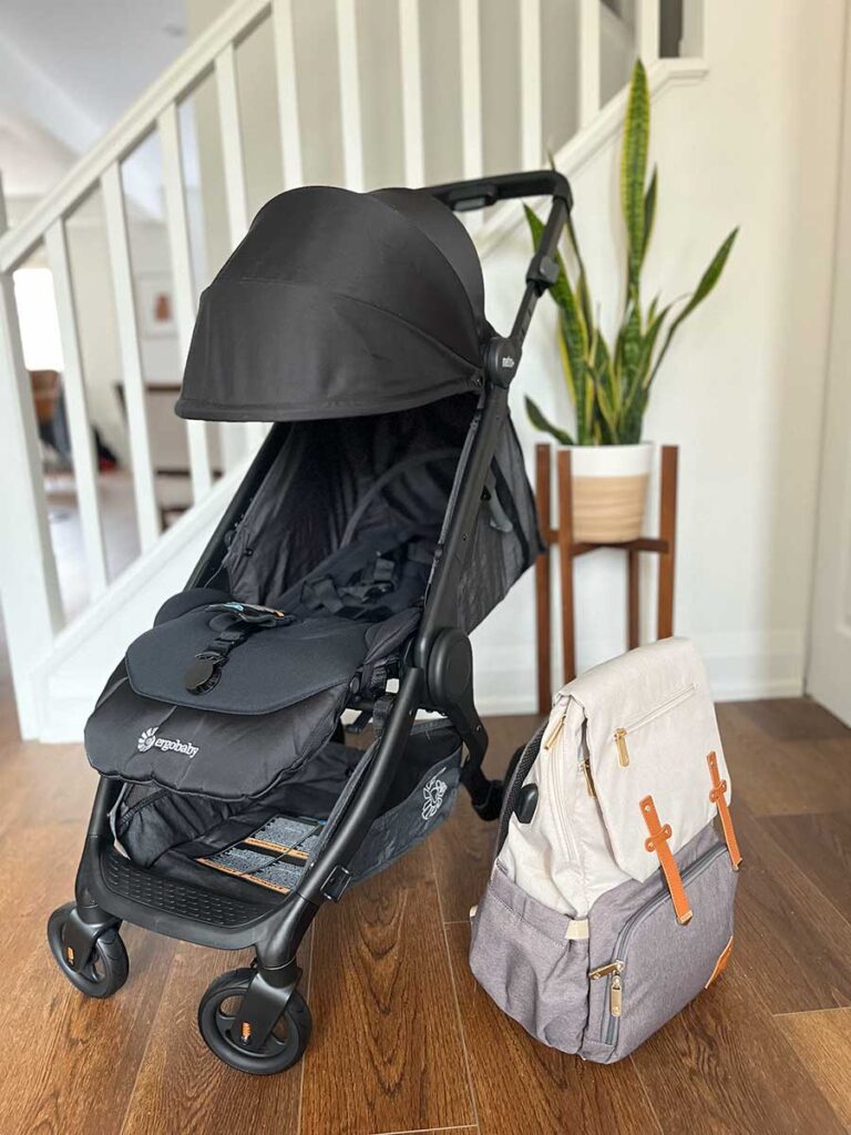 ErgoBaby Metro+ Stroller for travel.