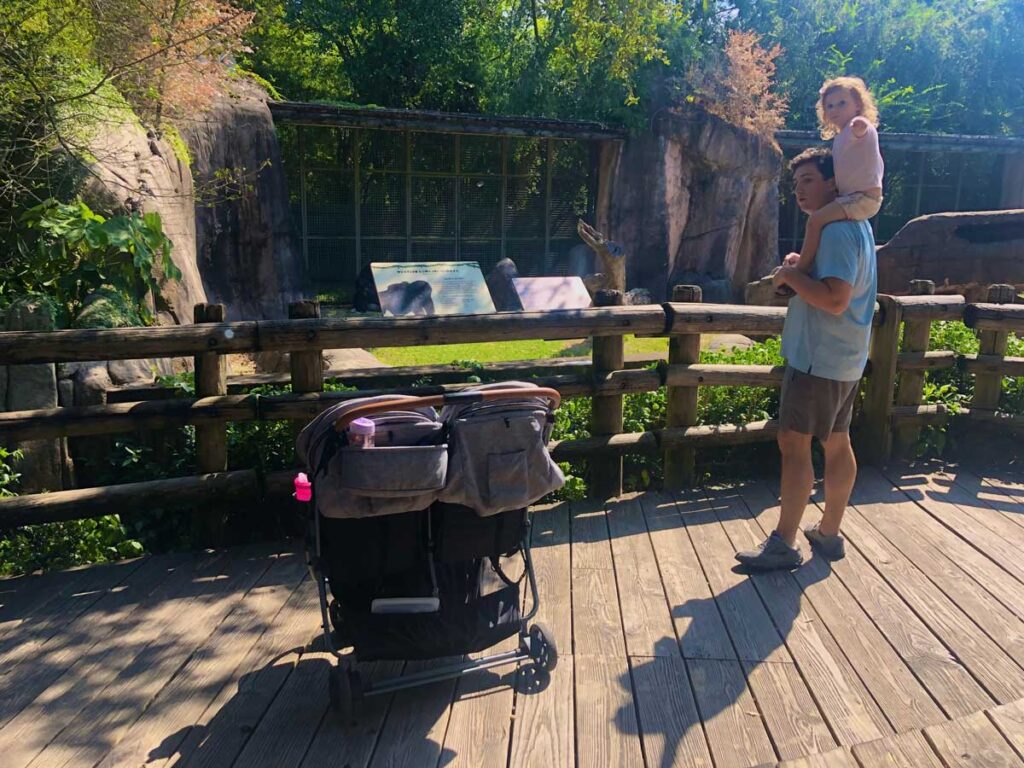 Family enjoying the Garden District. 