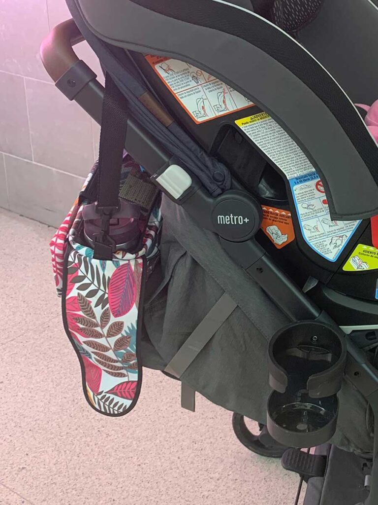 Using a universal parent console on the ErgoBaby Metro Stroller.